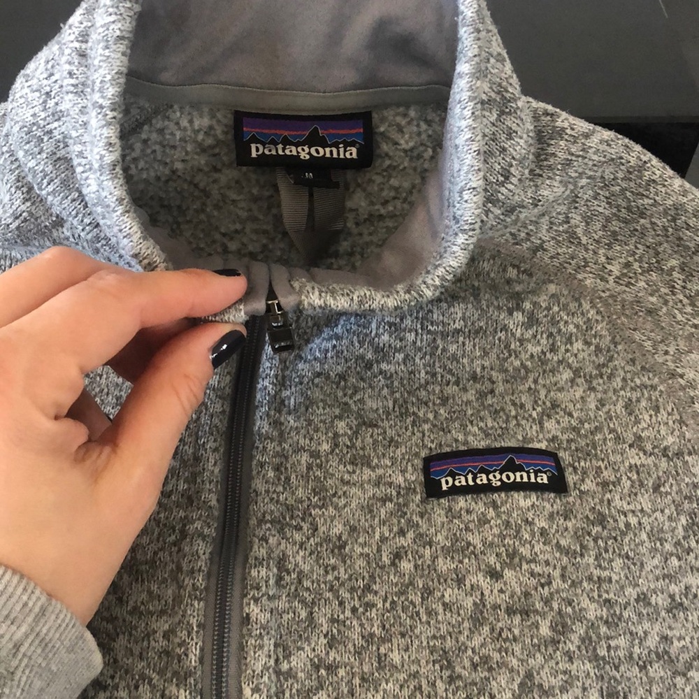 Patagonia fleece sweater zip up